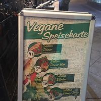 Carte des options végétaliennes at Döner Zimmer in Berlin