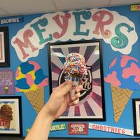 Small scoop at Meyer's Ice Cream Parlor in Surfside Beach