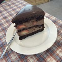 Strawberry Chocolate Cake. Not to sweet and a bit more expensive because of the strawberries.  at Free-D.E Bakery in Daegu