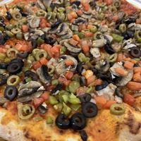 Veggie pizza  at Boss' Pizza & Chicken in Keystone