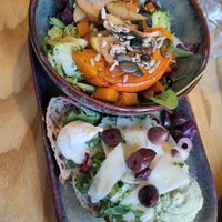 Seasonal salad with Brussels sprouts at Bij De Tuinman in Hilversum