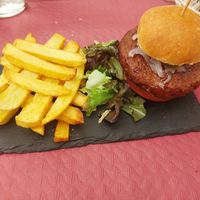 Vegan burger at Casa Tino in Cadiz