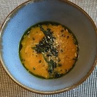 Sweet potato soup   at Fossheim Turisthotell in Lom