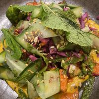 Street style vegan stack at Servd in Westport