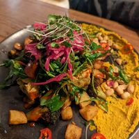 Vegan stack at Servd in Westport