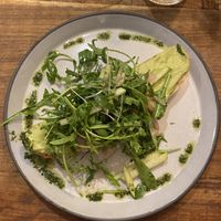 Smashed avo on toast  at Servd in Westport