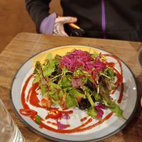 Vegan street stack at Servd in Westport