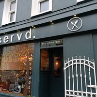 Outside the restaurant at Servd in Westport