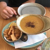 lentil soup, filling with substance!  at Ikrams in Konstanz