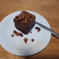 Chocoladetaart zonder toegevoegde suiker at Heltie in Gavere