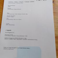 Menu for august at Rüpel in Hannover