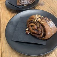 vegan chocolate buns at Po Drodze in Warsaw