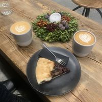 lattes  at Po Drodze in Warsaw