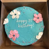 Custom birthday cake  at Defloured in Chicago