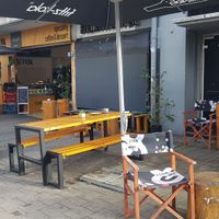 Outside at The Sweet Vegan in Nuremberg
