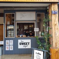 Outside at The Sweet Vegan in Nuremberg
