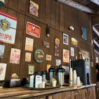 coffee section w vegan milk  at Sunflower Cafe in West Glacier