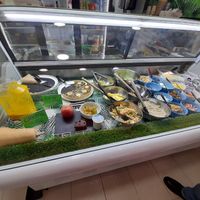 Counter of fresh products at Orgànic in Sant Feliu De Guixols