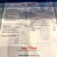 Menu  at Nish Nush in Dueren