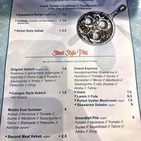 Menu  at Nish Nush in Dueren