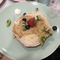 Vegan pancakes  at Caramello Salato Café in Malaga