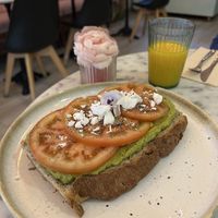 Avocado toastt  at Caramello Salato Café in Malaga