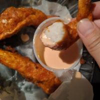 Vegan shrimp at Govinda's in Philadelphia