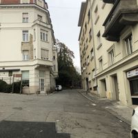 kuca tete Ane is hidden on the left of this short road.  at Kuća tete Ane in Zagreb