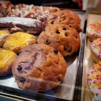 Chocolate balls in counter at Spillebeen in Izegem