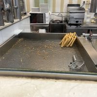 Handmade churros   at Chocolateria 1902 in Madrid