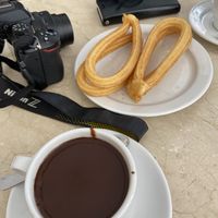 Churros ❤️  at Chocolateria 1902 in Madrid