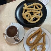   at Chocolateria 1902 in Madrid