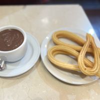   at Chocolateria 1902 in Madrid