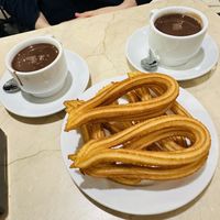   at Chocolateria 1902 in Madrid