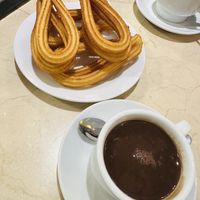   at Chocolateria 1902 in Madrid