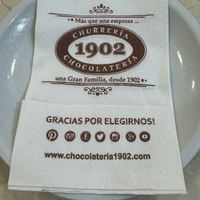 Side plate   at Chocolateria 1902 in Madrid