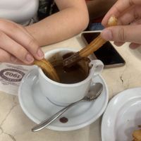   at Chocolateria 1902 in Madrid