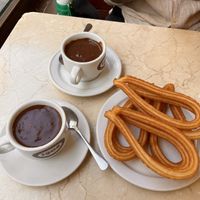   at Chocolateria 1902 in Madrid