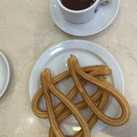   at Chocolateria 1902 in Madrid