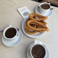   at Chocolateria 1902 in Madrid