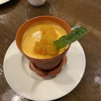 Desert, vegan coconut pudding   at Veggie Kingdom 緻素坊 in Kowloon