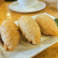 Shredded turnip puffs at Veggie Kingdom 緻素坊 in Kowloon