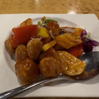 Sweet and Sour Monkey Head Mushrooms   at Veggie Kingdom 緻素坊 in Kowloon