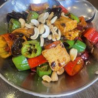 Sichuan tofu (spicy!)  at Veggie Kingdom 緻素坊 in Kowloon