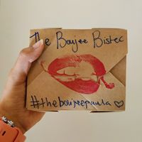 Box in which the sandwich came at The Dirty Vegans - Pop Up in Bristol