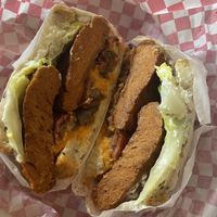 Seitan sandwich  at The Dirty Vegans - Pop Up in Bristol