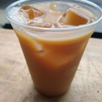 Chai latte at Grindcore House in Philadelphia