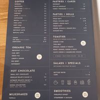 Menu at The Tiny Tasting Room in Exeter