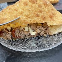 Pizza fritta classica vegana  at Isabella De Cham in Naples