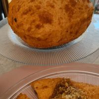 Pizza fritta at Isabella De Cham in Naples